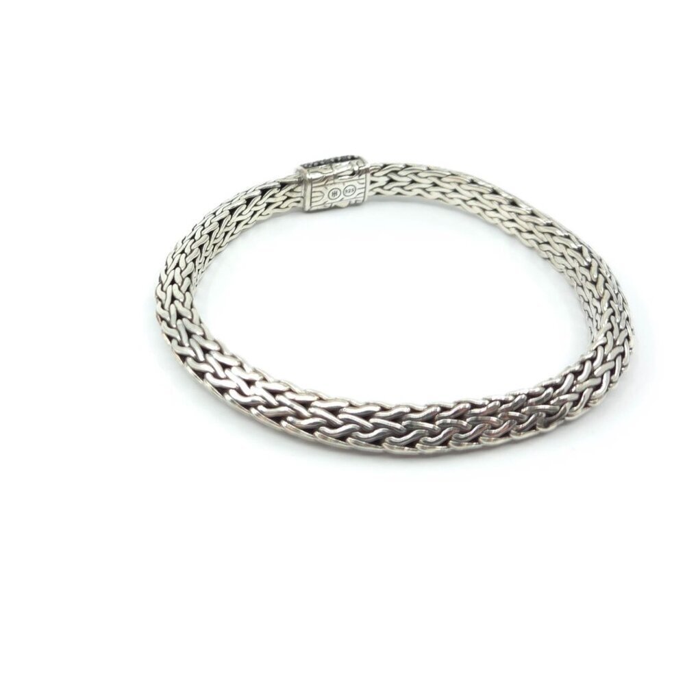 John Hardy Classic Chain Tiga Sapphire Chain Bracelet 6mm 7.25" - Picture 6 of 16